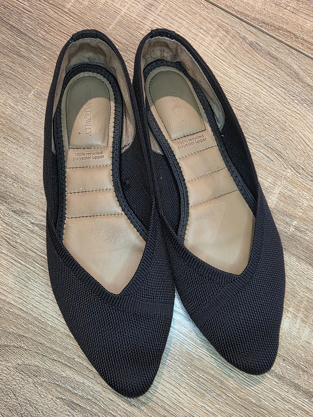 Cynthia Rowley Black Pointed Toe Flats